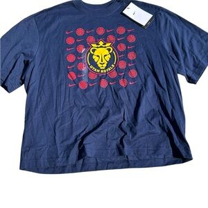 Nike Utah Royals FC NWSL Soccer Graphic T-Shirt Navy Blue Loose Fit Womens M